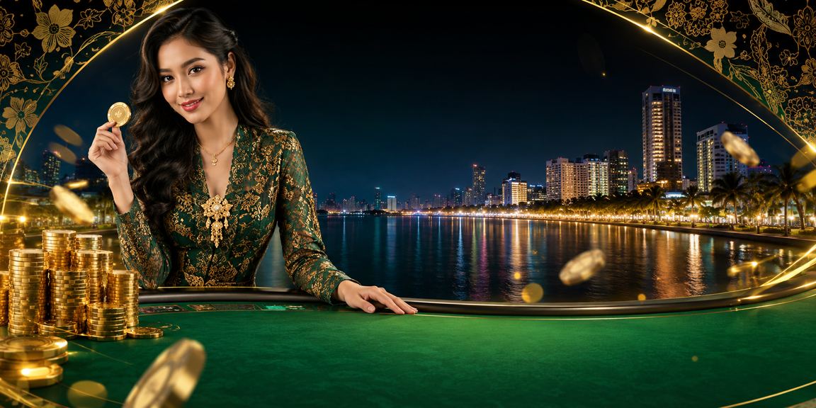 Meja permainan tembaga di kasino dalam talian mcd76 melibatkan blackjack dan poker